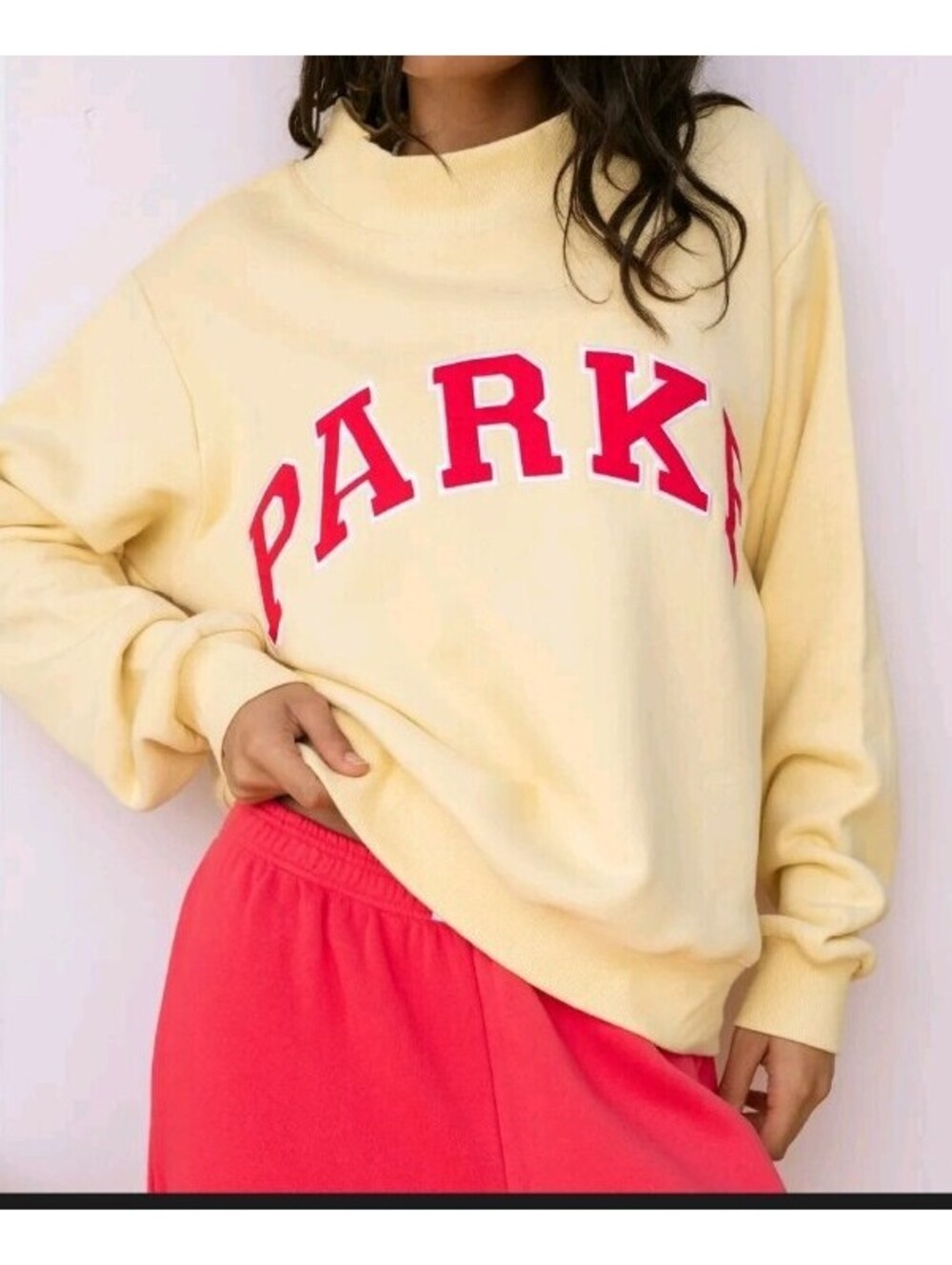 Parke Varsity Mockneck Sweatshirt Peel + Calypso L/XL